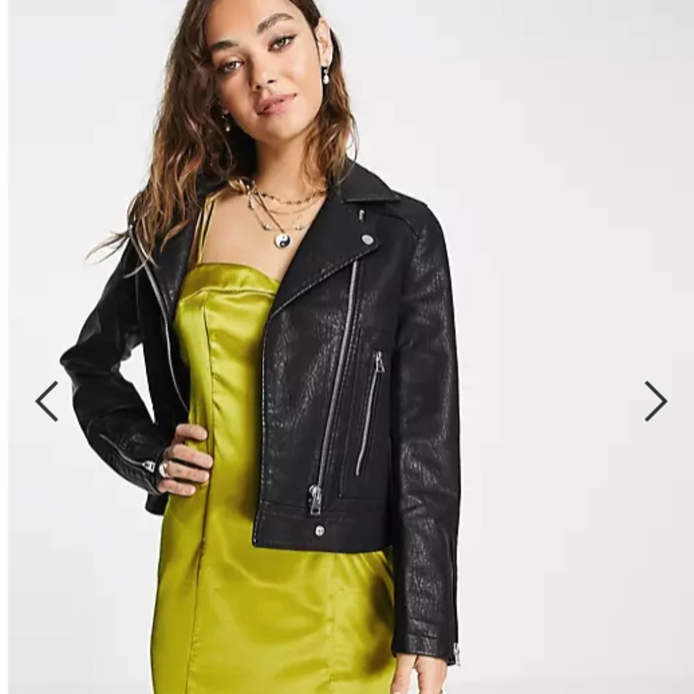 TOPSHOP Faux Leather Jacket